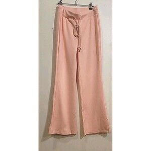 Pretty Garden Pink Sweatpants With Flared Bottoms And Drawstring, NWT, Size XL